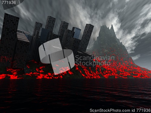 Image of 2012 Destruction Of City By Lava 