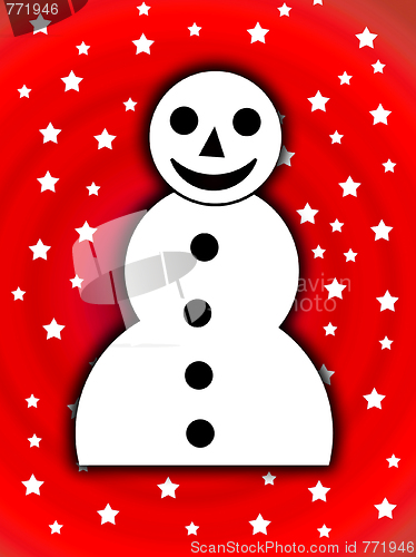 Image of 2D Xmas Snowman