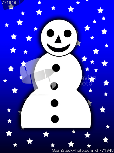 Image of 2D Xmas Snowman 