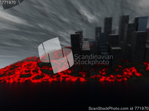 Image of 2012 Destruction Of City By Lava