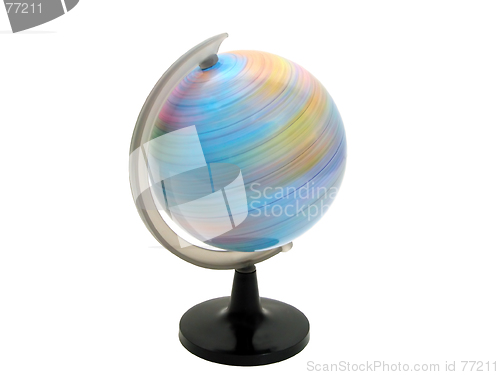 Image of Earth globe spinning