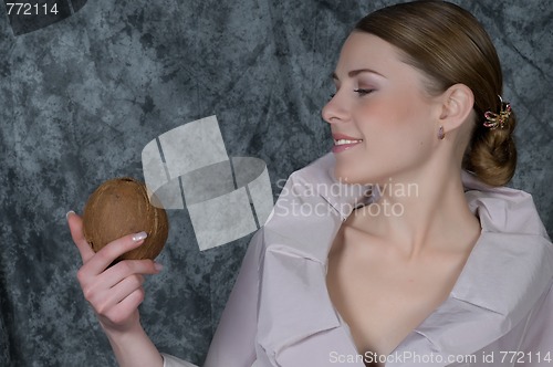 Image of Closeup Portrait Of Woman