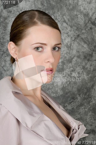 Image of Closeup Portrait Of Woman
