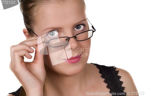 Image of Closeup Portrait Of Woman