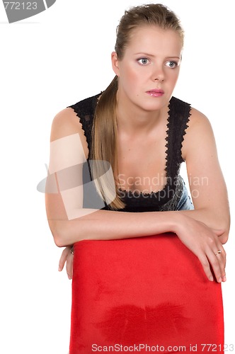 Image of Closeup Portrait Of Woman