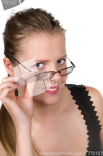 Image of Closeup Portrait Of Woman