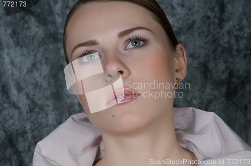 Image of Closeup Portrait Of Woman