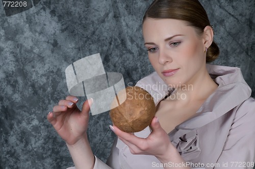 Image of Closeup Portrait Of Woman