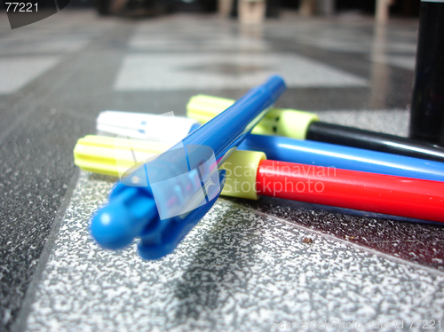 Image of colour pens