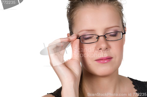 Image of Closeup Portrait Of Woman