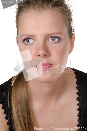 Image of Closeup Portrait Of Woman