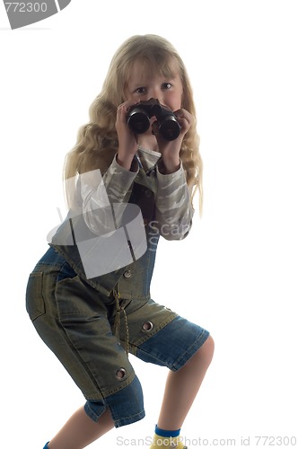 Image of Little girl in studio