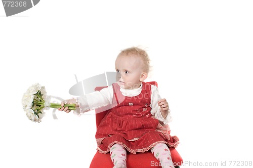 Image of Baby sitting on the chair