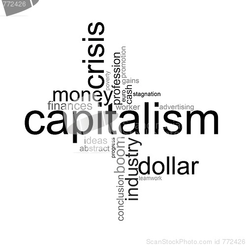 Image of Illustration with different economic terms