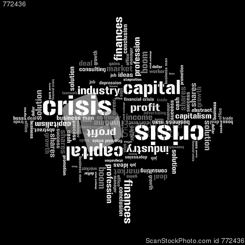 Image of Illustration with different economic terms