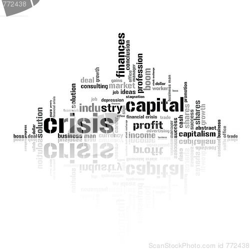 Image of Illustration with different economic terms