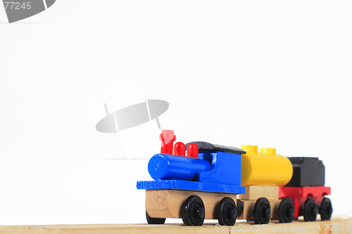 Image of wooden toy train