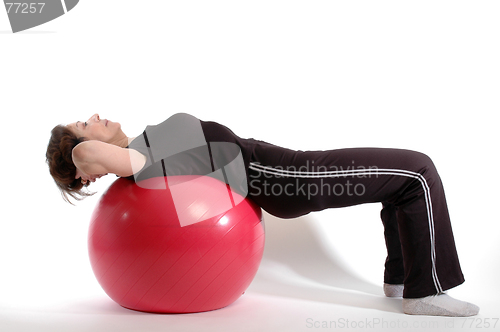 Image of woman on fitness ball 904