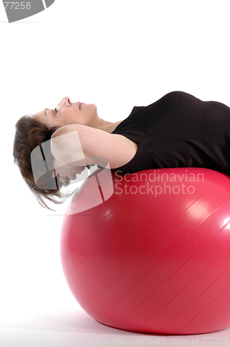 Image of woman on fitness ball 913