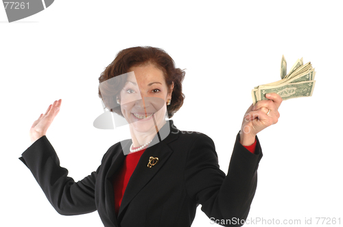 Image of woman with cash 807