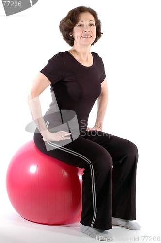 Image of woman on fitness ball 904