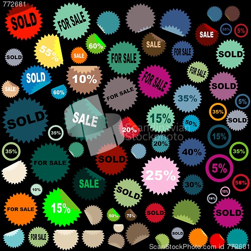 Image of sale stickers