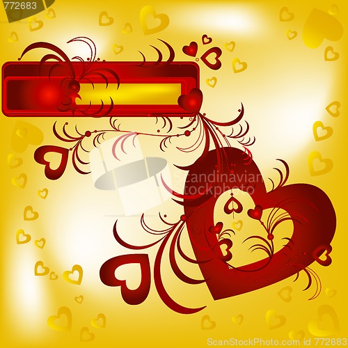 Image of hearts background