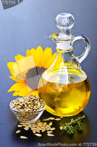 Image of Sunflower oil bottle