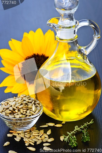 Image of Sunflower oil bottle