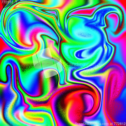 Image of Rainbow squiggles background
