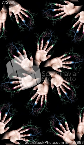 Image of Lightning Fingers Tile Pattern