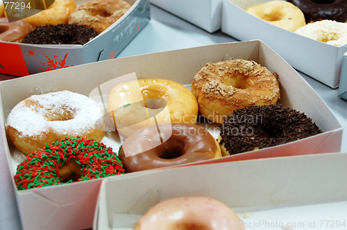 Image of donuts in a box