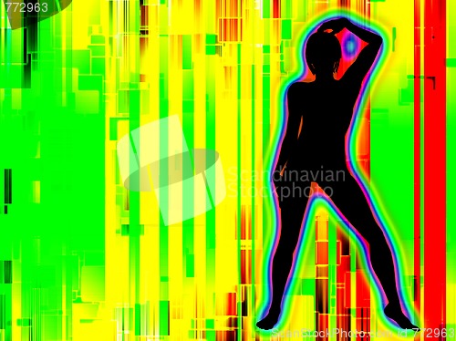 Image of Female Colour Silhouette