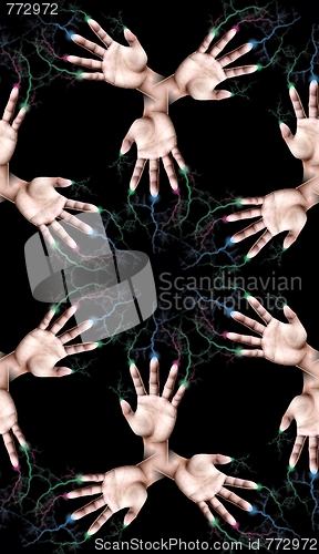 Image of Lightning Fingers Tile Pattern