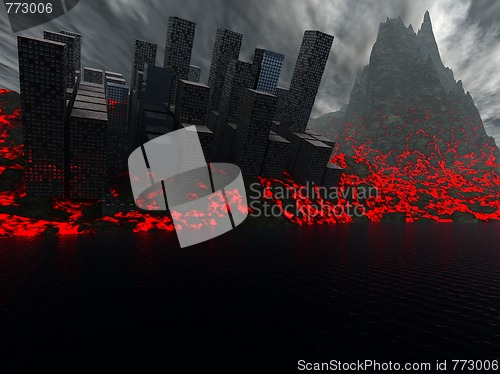 Image of 2012 Destruction Of City By Lava