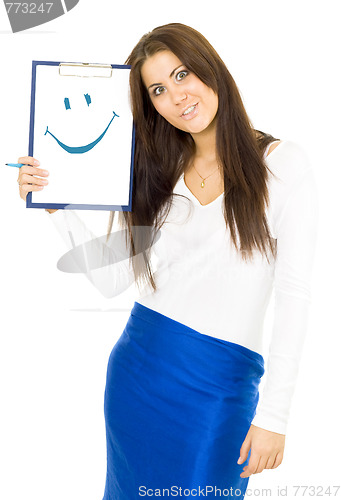 Image of woman make grimace