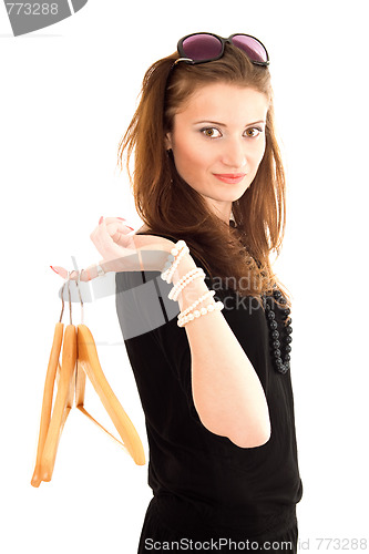 Image of Young woman shopping