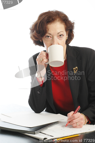 Image of woman at desk 711