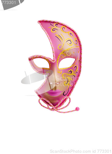 Image of Pink isolated mask