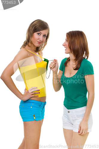 Image of two women quarrel