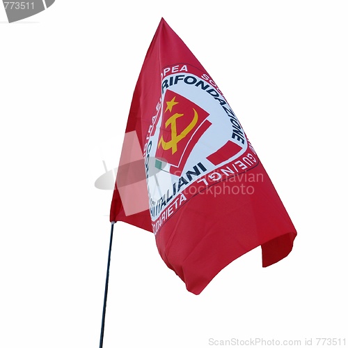 Image of Italian Communist party flag