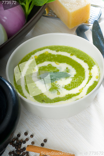 Image of spinach soup