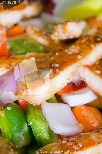 Image of sesame chicken salad