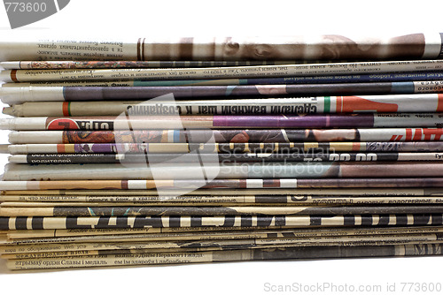 Image of stack of newspapers