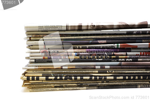 Image of stack of newspapers