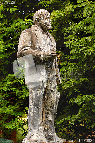 Image of Shabby Monument to Lenin