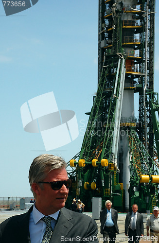 Image of Crown Prince of Belgium Philippe At The Launch Pad