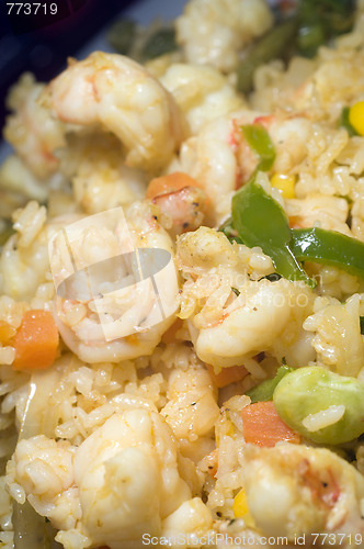 Image of rice with mixed seafood nicaragua style