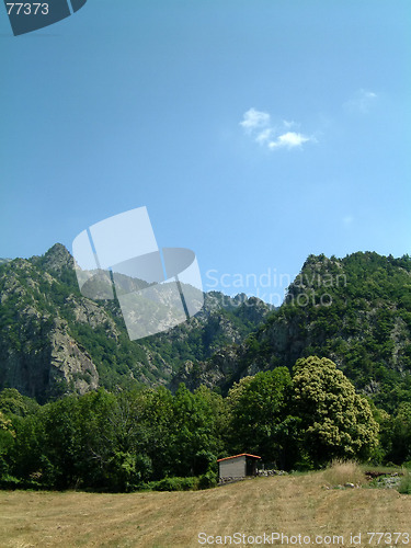 Image of Field and hut pyrenees