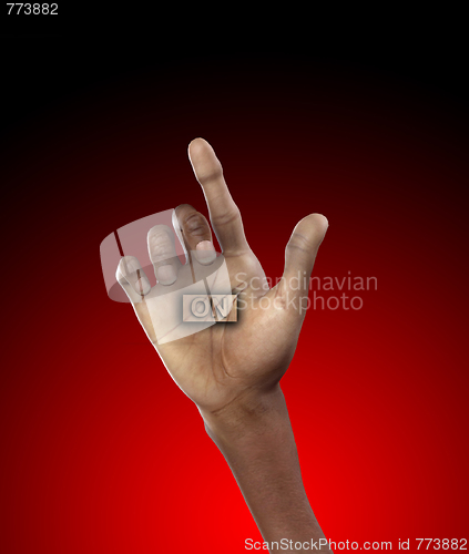 Image of Hand Turn On